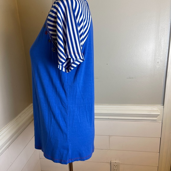 Vecceli Nautical Top M FREE SHIP - Picture 4 of 5